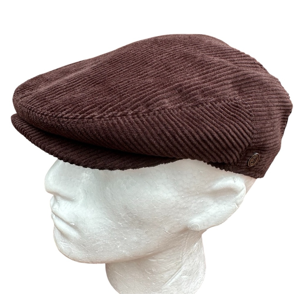 JAXON Corduroy Brown Flat Cap Size L